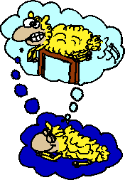 Sheep dreaming of a sheep