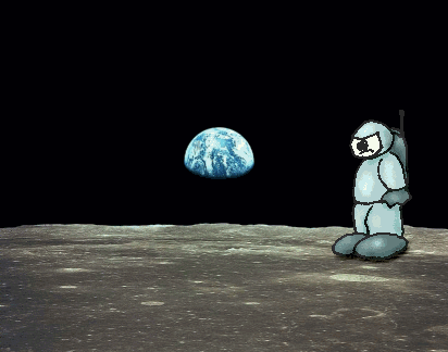 Holiday on the moon